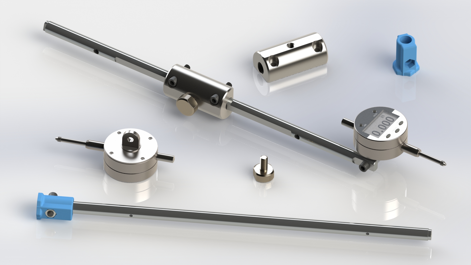 金属车床停止和数字马车刻度盘指示器
